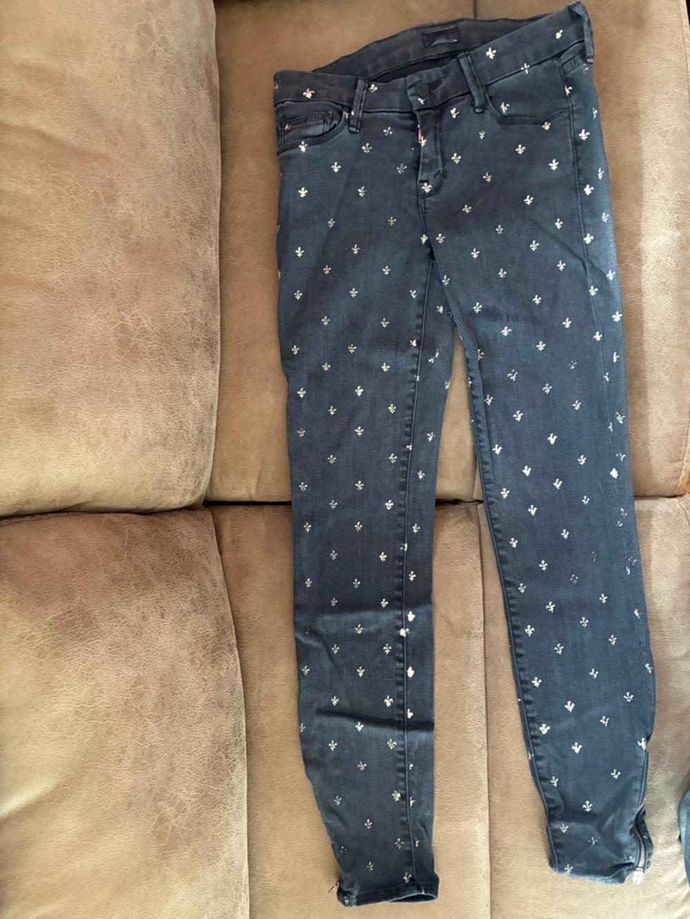 MOTHER The Looker Ankle Zip Jean 25